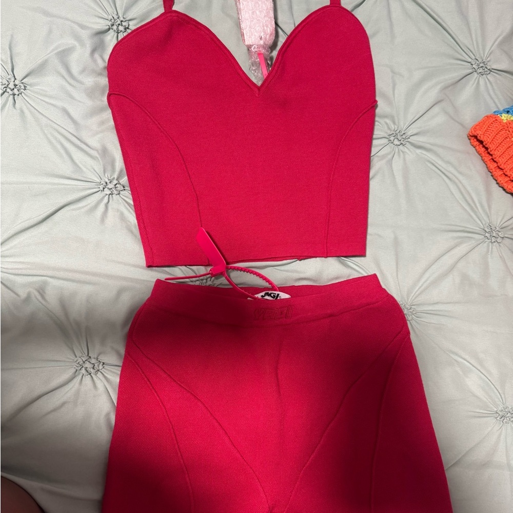 Red Two-Piece Set